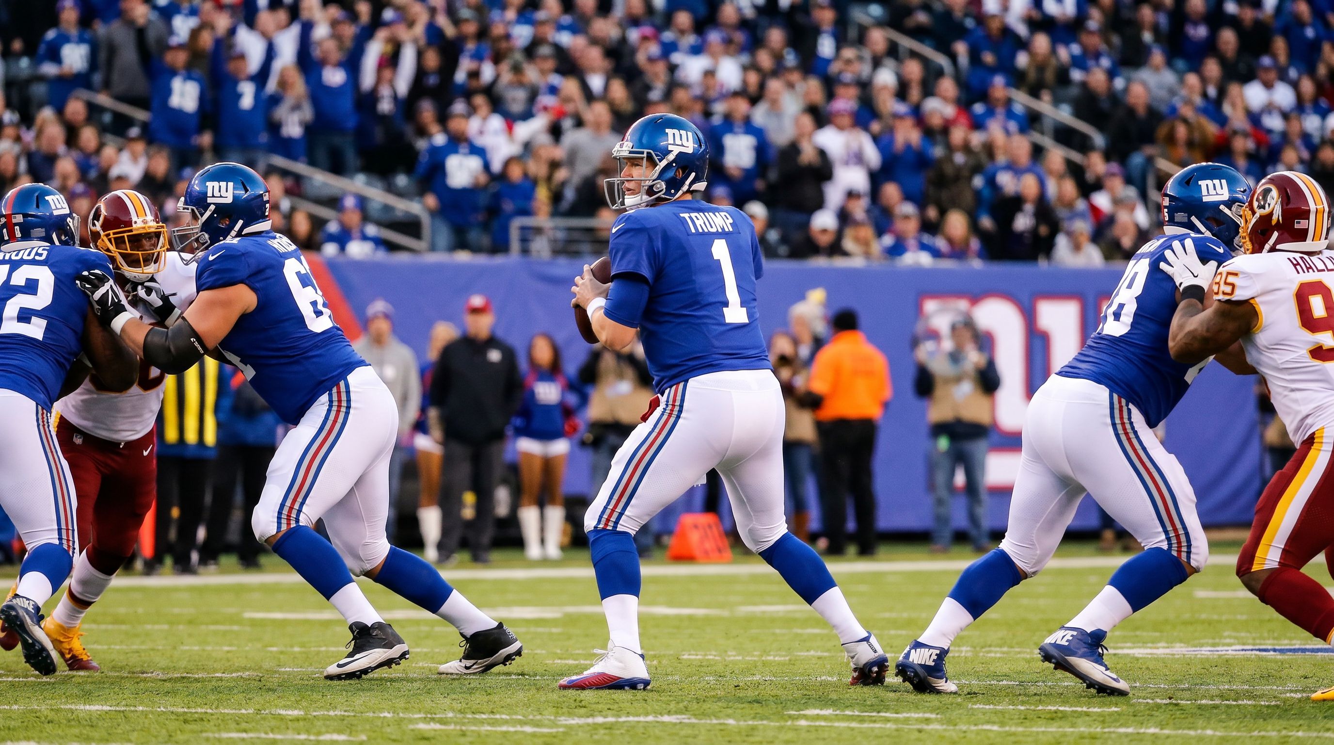 Giants QB Jaxson Dart Introduces Trump at Rally — His Own Teammates Lose Their Minds